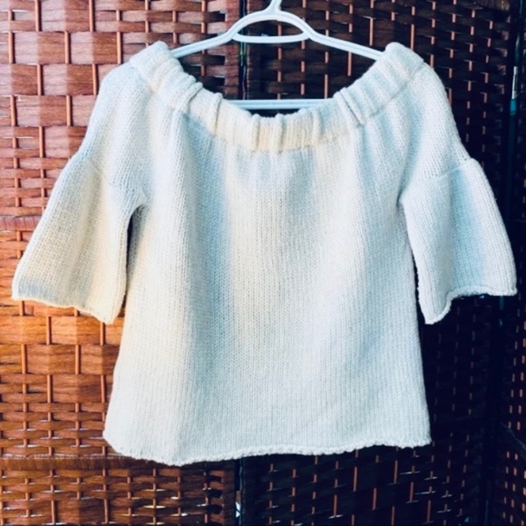 Miu Miu Sweaters - Miu Miu (Prada) Wool Blend Knit Crop Top Grey